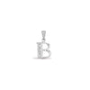 0.015ct Necklace - 9ct White Gold Natural Diamond Set Initial Pendant -Initial A - by Hearts Forever Jewellers