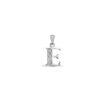 0.015ct Necklace - 9ct White Gold Natural Diamond Set Initial Pendant -Initial A - by Hearts Forever Jewellers