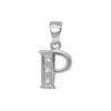 0.015ct Necklace - 9ct White Gold Natural Diamond Set Initial Pendant -Initial A - by Hearts Forever Jewellers