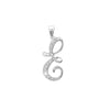 0.10ct Necklace - 9ct White Gold Natural Diamond Set Initial Pendant -Initial A - by Hearts Forever Jewellers