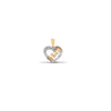 0.02ct Necklace - 9ct Yellow Gold Natural Diamond Heart / Mum Pendant - by Hearts Forever Jewellers