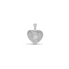 1.00ct Necklace - 9ct White Gold Natural Diamond Heart Pendant - by Hearts Forever Jewellers