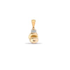 0.06ct Necklace - 9ct Yellow Gold Natural Diamond Boxing Glove Pendant - by Hearts Forever Jewellers