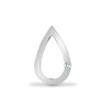 Diamond Necklace - 9ct White 0.03ct Natural Diamond Pendant - by Hearts Forever Jewellers