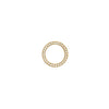 0.10ct Necklace - 9ct Yellow 0.10ct Natural Diamond Slider Circle Pendant - by Hearts Forever Jewellers