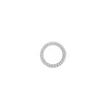 0.10ct Necklace - 9ct White 0.10ct Natural Diamond Slider Circle Pendant - by Hearts Forever Jewellers