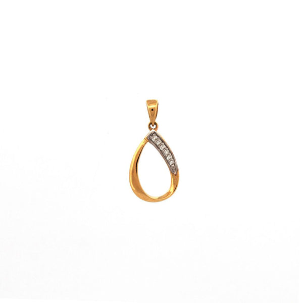0.03ct Necklace - 9ct Yellow Gold 0.03ct Diamond Pendant - by Hearts Forever Jewellers