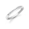 9k Rose Gold 0.10ct Ring - 9ct White Gold Natural Diamond Half Eternity Ring - by Hearts Forever Jewellers