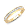 9k Rose Gold 0.35ct Ring - 9ct Yellow Gold Natural Diamond Half Eternity Ring - by Hearts Forever Jewellers