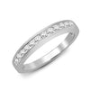 9k Rose Gold 0.35ct Ring - 9ct White Gold Natural Diamond Half Eternity Ring - by Hearts Forever Jewellers