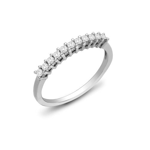 9k Rose Gold 0.22ct Ring - 9ct White Gold Natural Diamond Ring - by Hearts Forever Jewellers