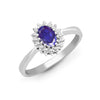 9k Rose Gold 0.12ct Ring - 9ct White Gold Natural Diamond 12pts & Tanzanite 55pts Ring - by Hearts Forever Jewellers