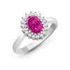 9k Rose Gold 0.23ct Ring - 9ct White Gold Natural Diamond 23pts & Pink Sapphire 1.06ct Ring - by Hearts Forever Jewellers