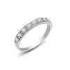 9k Rose Gold 0.31ct Ring - 9ct White Gold Half Eternity Natural Diamond Ring - by Hearts Forever Jewellers