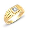 9k Rose Gold 0.11ct Ring - 9ct Yellow Gold Gents Natural Diamond Ring - by Hearts Forever Jewellers
