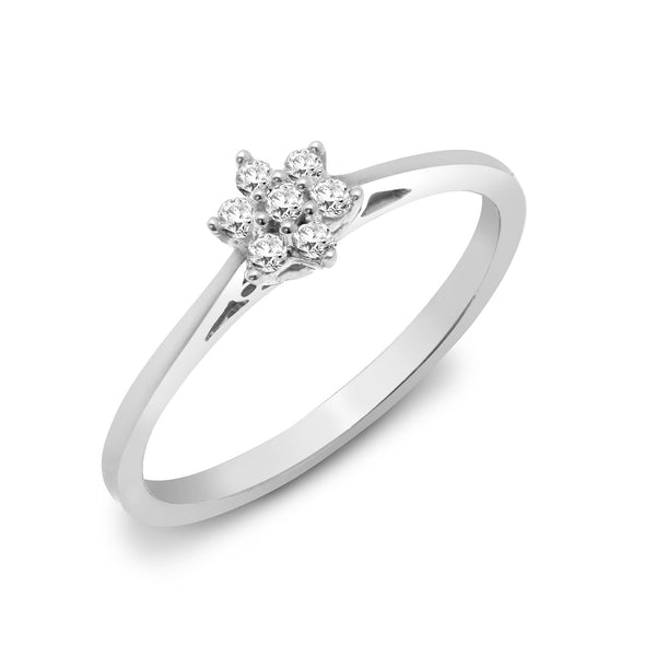 9k Rose Gold Diamond Ring - 9ct White 10pts Natural Diamond Ring - by Hearts Forever Jewellers