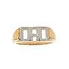 9k Rose Gold 0.01ct Ring - 9ct Yellow Gold 0.01ct Natural Diamond DAD Ring - by Hearts Forever Jewellers