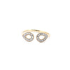 9k Rose Gold 0.06ct Ring - 9ct Yellow 0.06ct Natural Diamond Ring - by Hearts Forever Jewellers