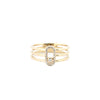 9k Rose Gold 0.08ct Ring - 9ct Yellow 0.08ct Moving Natural Diamond Ring - by Hearts Forever Jewellers