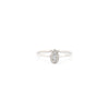 9k Rose Gold 0.11ct Ring - 9ct White 0.11ct Natural Diamond Ring - by Hearts Forever Jewellers
