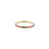 9k Rose Gold 0.68ct Ring - 9ct Yellow 0.68ct Rainbow Saph 3/4 ET Ring - by Hearts Forever Jewellers