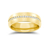 9k White Gold 0.18ct Jewellery - 9ct Yellow Gold RBC Court Natural Diamond Wedding Band Fully Set - 4mm - 50pts - by Hearts Forever Jewellers