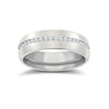 9k White Gold 0.18ct Jewellery - 9ct White Gold RBC Court Natural Diamond Wedding Band Fully Set - 4mm - 50pts - by Hearts Forever Jewellers
