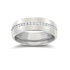 9k White Gold 0.18ct Jewellery - 9ct White Gold RBC Court Natural Diamond Wedding Band Fully Set - 4mm - 50pts - by Hearts Forever Jewellers