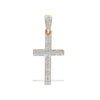 0.09ct Necklace - 9ct Yellow Gold Natural Diamond Cross - by Hearts Forever Jewellers