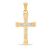 0.12ct Necklace - 9ct Yellow Gold Natural Diamond Cross - by Hearts Forever Jewellers