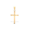 0.03ct Necklace - 9ct Yellow Gold Natural Diamond Cross - by Hearts Forever Jewellers