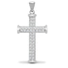 0.50ct Necklace - 9ct White Gold Natural Diamond Cross - by Hearts Forever Jewellers