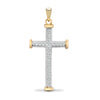 0.10ct Necklace - 9ct Yellow Gold Natural Diamond Cross - by Hearts Forever Jewellers