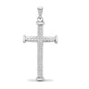 0.50ct Necklace - 9ct White Gold Natural Diamond Cross - by Hearts Forever Jewellers