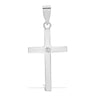 0.03ct Necklace - 9ct White Gold Natural Diamond Cross - by Hearts Forever Jewellers