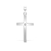 0.03ct Necklace - 9ct White Gold Natural Diamond Cross - by Hearts Forever Jewellers