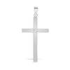 0.03ct Necklace - 9ct White Gold Natural Diamond Cross - by Hearts Forever Jewellers