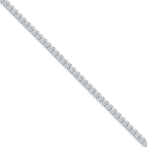 Sterling Silver Cubic Zirconia Bracelet - 925 Silver Rhodium Plated Princess Cut Cubic Zirconia Tennis Bracelet - by Hearts Forever Jewellers