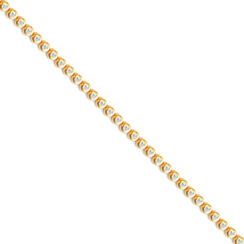 Sterling Silver Cubic Zirconia Bracelet - 925 Sterling Silver CZ Tennis Bracelet - by Hearts Forever Jewellers