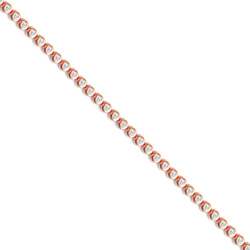 Sterling Silver Cubic Zirconia Bracelet - 925 Sterling Silver CZ Tennis Bracelet - by Hearts Forever Jewellers