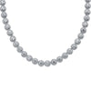 Sterling Silver Cubic Zirconia Necklace - 925 Silver CZ Set Halo Collotette Necklace - by Hearts Forever Jewellers