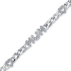 Sterling Silver Cubic Zirconia Bracelet - 925 Silver CZ Set Heart Mum Bracelet - by Hearts Forever Jewellers