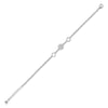 Sterling Silver Cubic Zirconia Bracelet - 925 CZ Set Cluster Bracelet - by Hearts Forever Jewellers