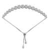 Sterling Silver Cubic Zirconia Bracelet - 925 Silver CZ Cluster Toggle Bracelet - by Hearts Forever Jewellers