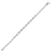 Sterling Silver Cubic Zirconia Bracelet - 925 Silver CZ Set Bracelet - by Hearts Forever Jewellers
