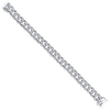925 Silver CZ Set Cuban Bracelet