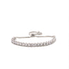 Sterling Silver Cubic Zirconia Bracelet - 925 Silver CZ Set Toggle Tennis Bracelet - by Hearts Forever Jewellers