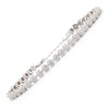 Sterling Silver Cubic Zirconia Bracelet - 925 Silver Rhodium Plated CZ Set Bracelet - by Hearts Forever Jewellers