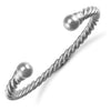 Sterling Silver Bracelet - 925 Sterling Silver Twisted Torque Bangle - by Hearts Forever Jewellers