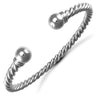 Sterling Silver Bracelet - 925 Silver Twisted Torque Bangle Gents - by Hearts Forever Jewellers